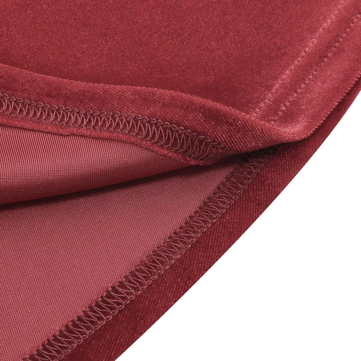 Женское платье-трапеция с воланами и рукавом-колокол, модель Bowknot Front Tie Neck, винный — фото 4