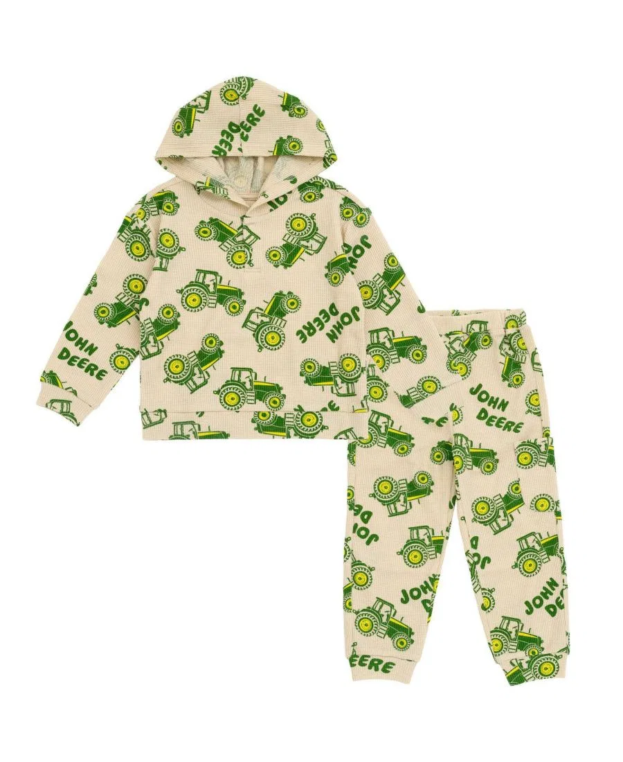 Комплект из худи и штанов John Deere, Wood Ash Green