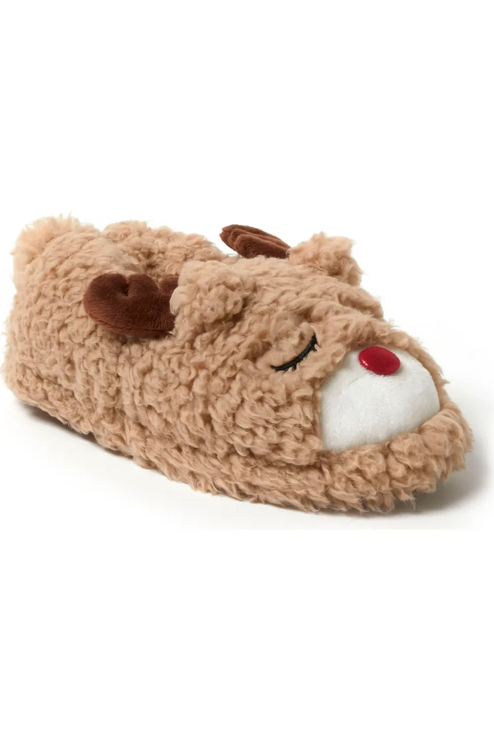 Детские тапочки с закрытой пяткой Emery Critter Dearfoams, светло-коричневый