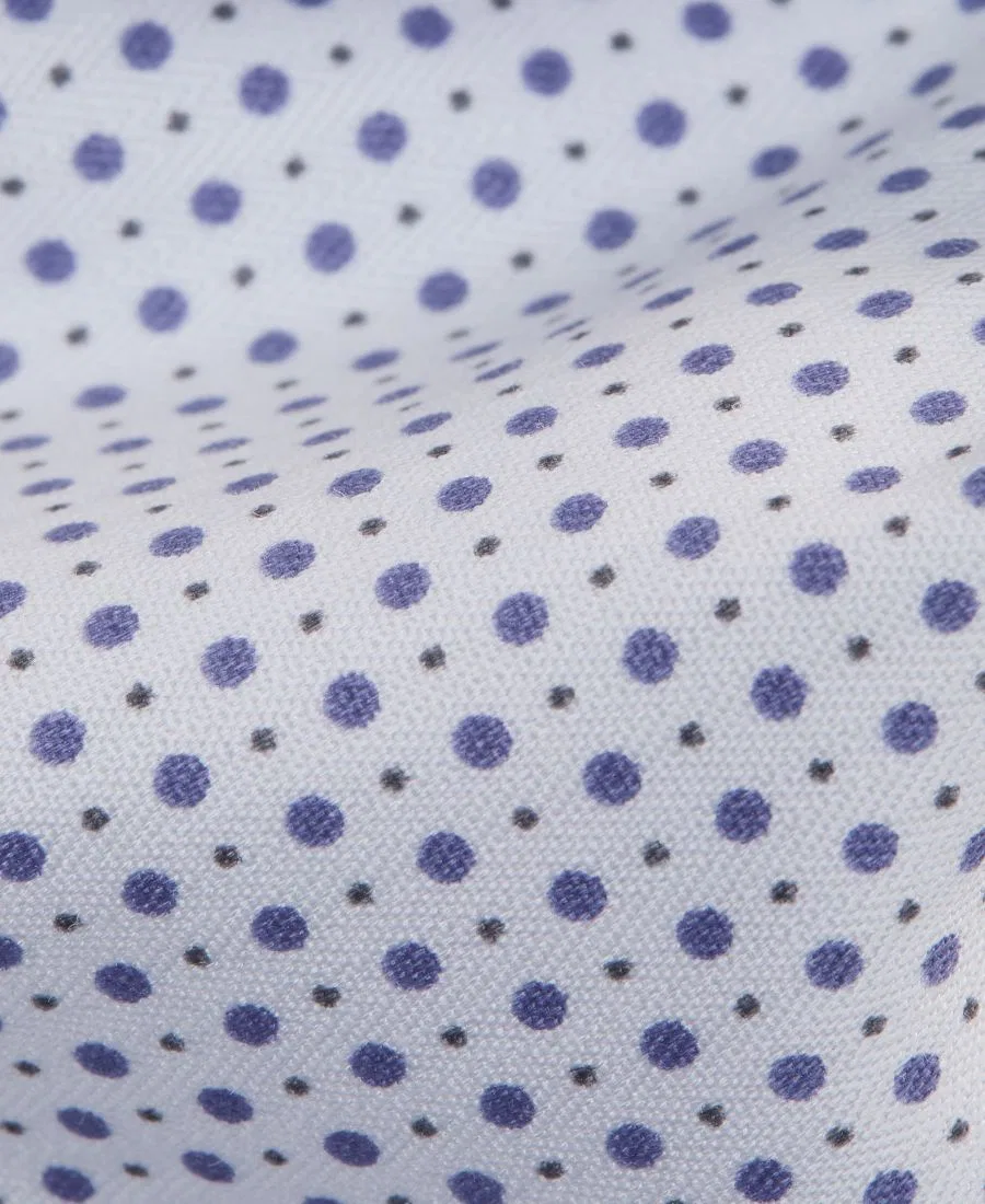 Мужская рубашка с воротником-стойкой, slim fit Calvin Klein, Purple Multi — фото 3
