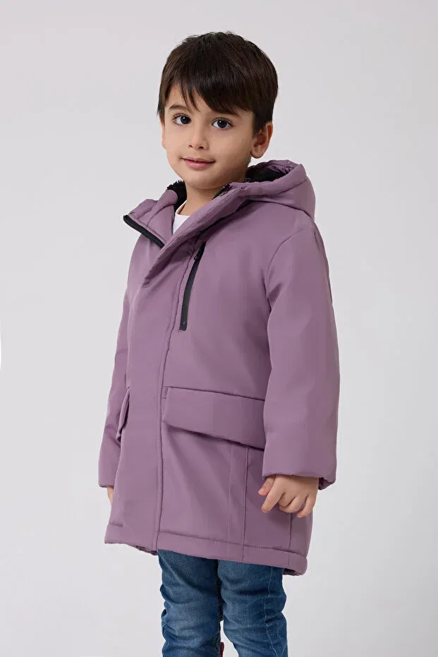 Детская куртка для девочек с капюшоном Firststops, Lilac