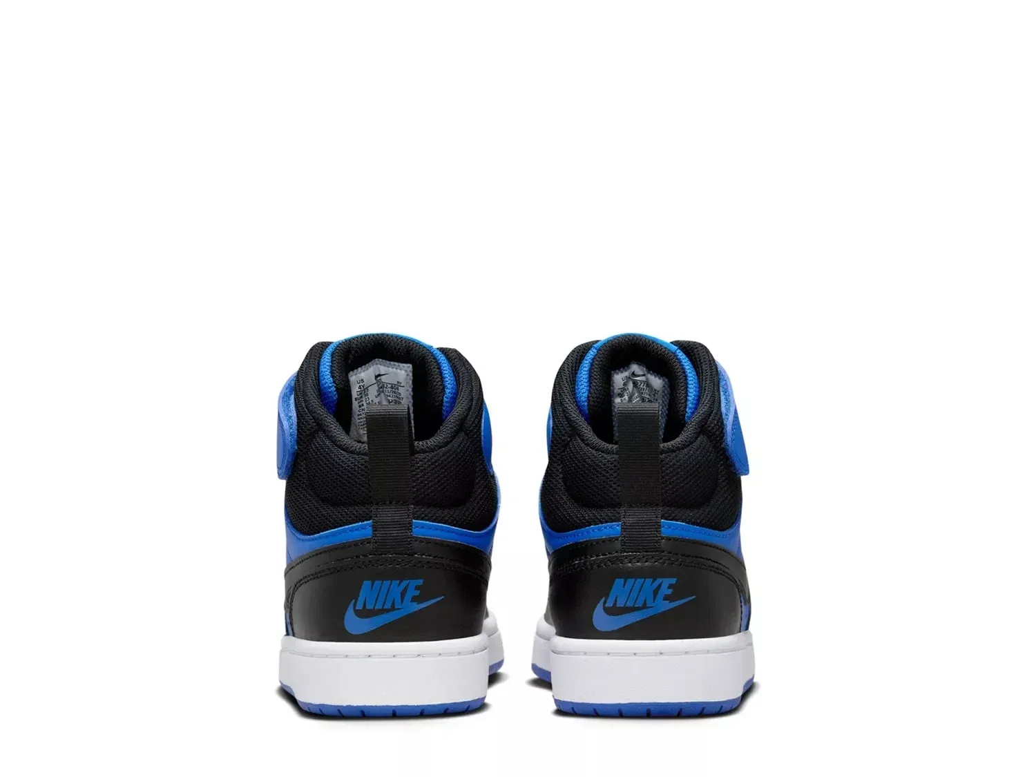 Кроссовки высокие Nike Court Borough Mid, Black/Blue — фото 2