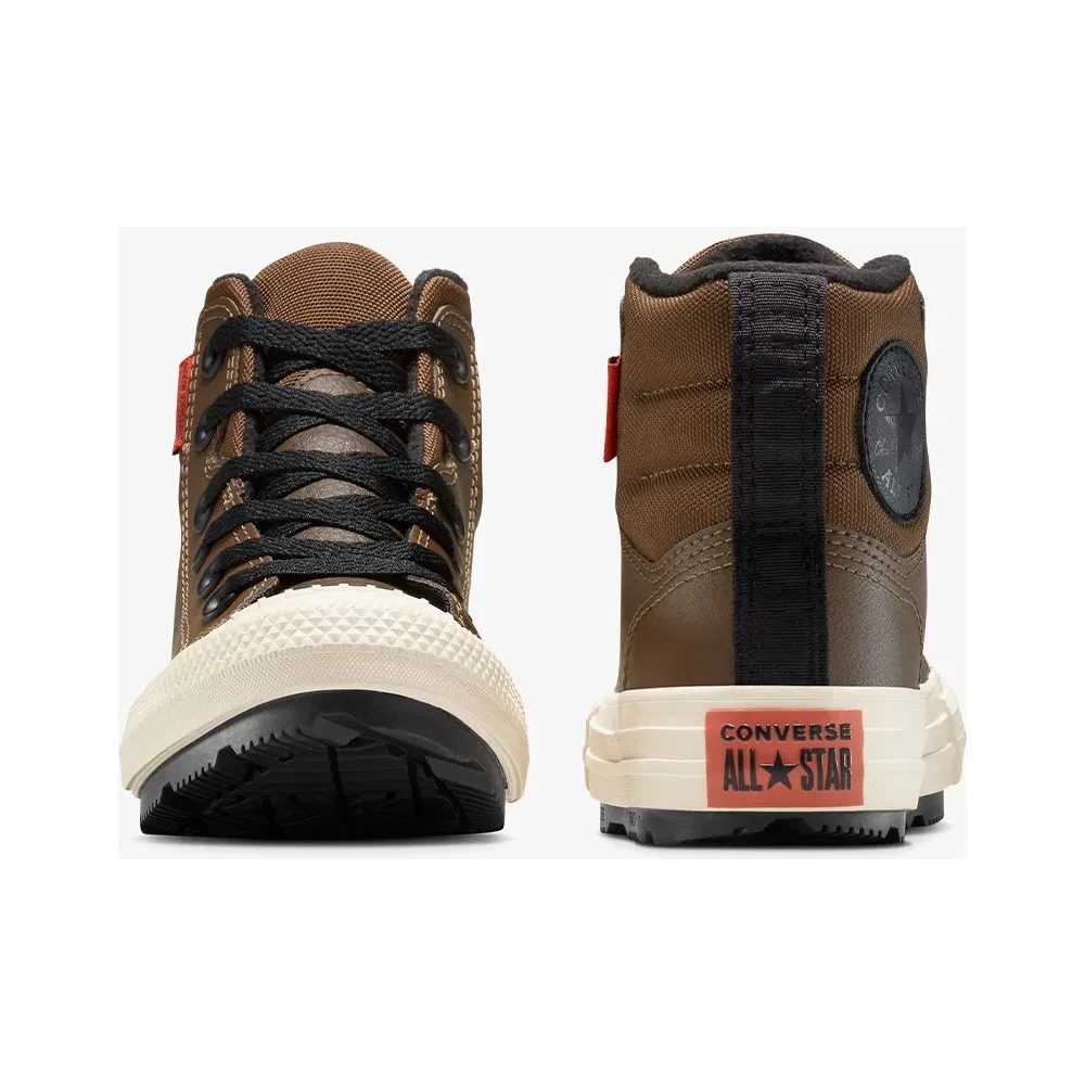 Детские кроссовки кожаные Converse Chuck Taylor All Star Berkshire, Коричневый Converse — фото 4
