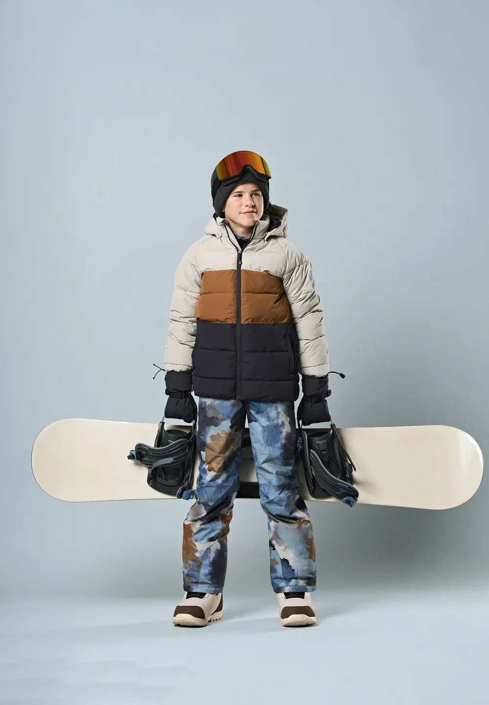 Горнолыжная куртка в стиле колорблок Color Kids, Pure Cashmere