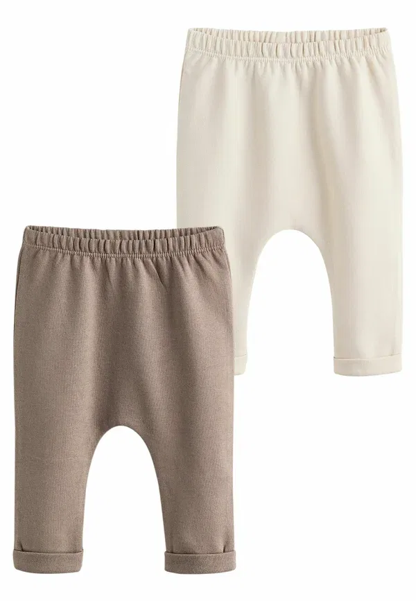 Брюки хлопковые Regular fit 2 pack, Next, neutral bear, нейтральный