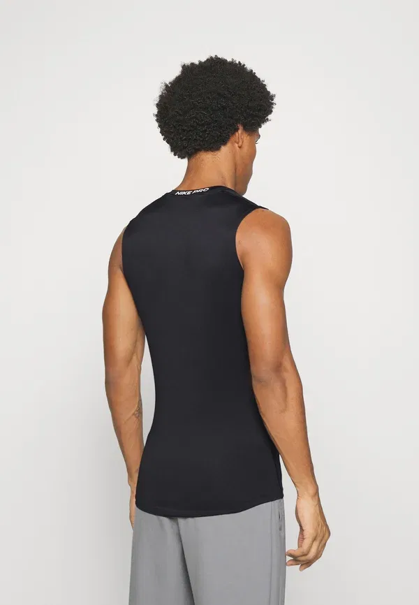 Майка дышащая Tight Nike Performance, Black/White, белый — фото 3