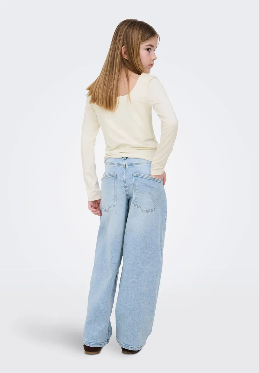 Джинсы Kogtamy hw barrel dnm - свободного кроя Only Girls, Light Blue Denim — фото 3