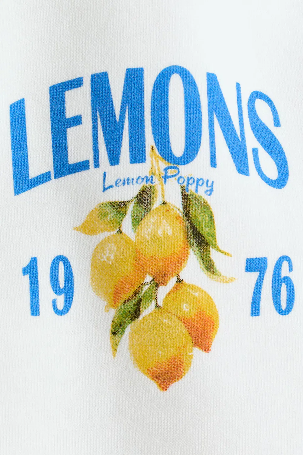 Костюм-Двойка с худи и шортами H&M, Weiß/Zitronen — фото 3