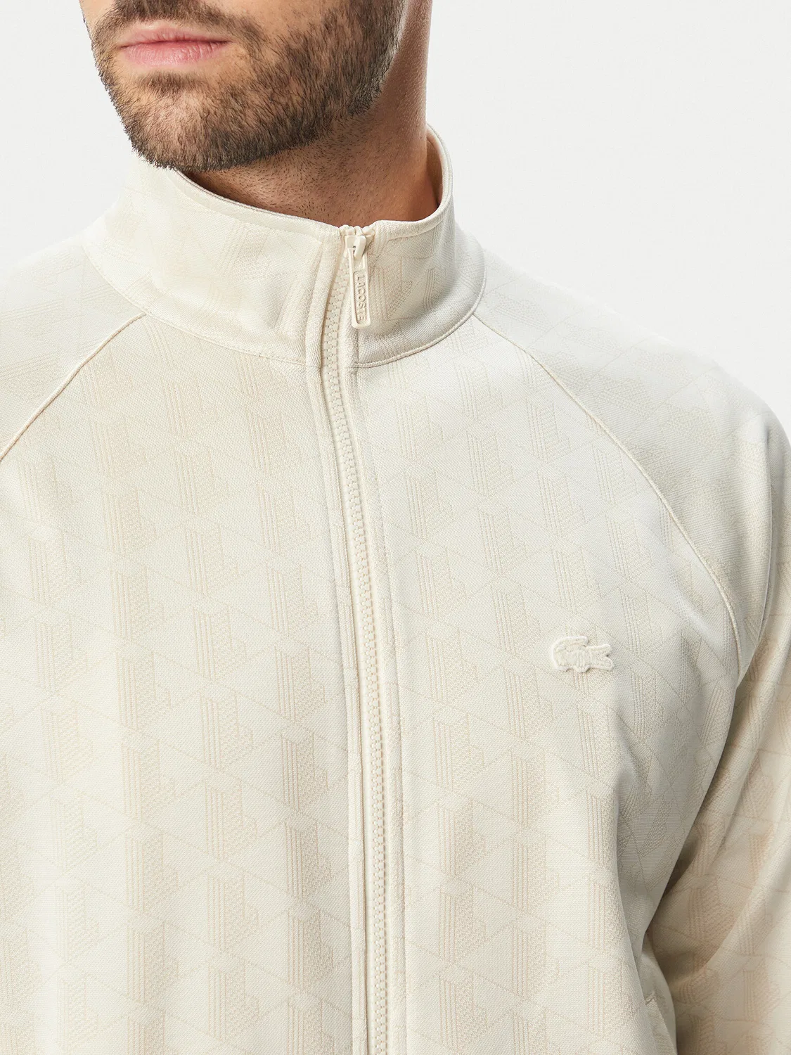 Мужская толстовка стандартного кроя Lacoste, светло-бежевый — фото 4