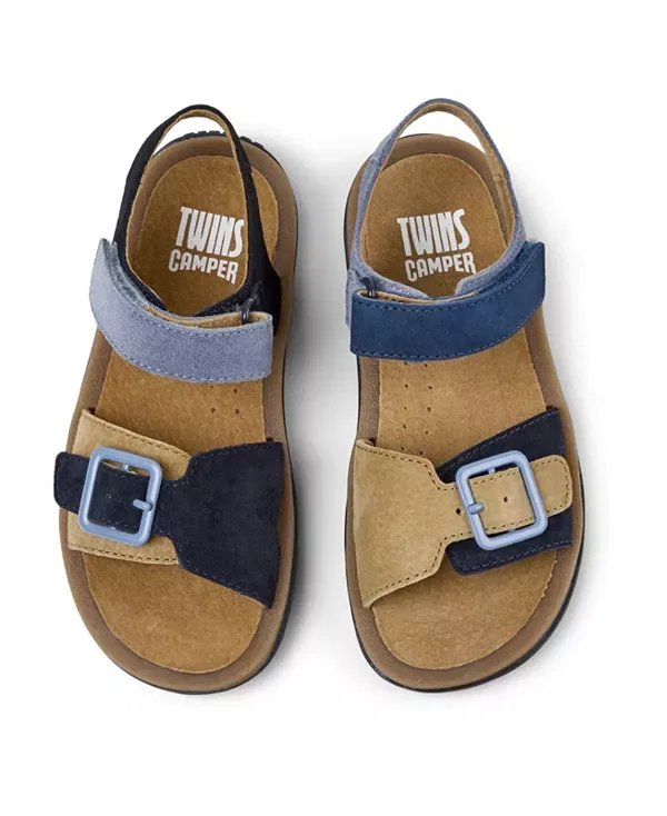 Сандалии детские Camper Bicho Mismatched Leather, мультиколор — фото 3