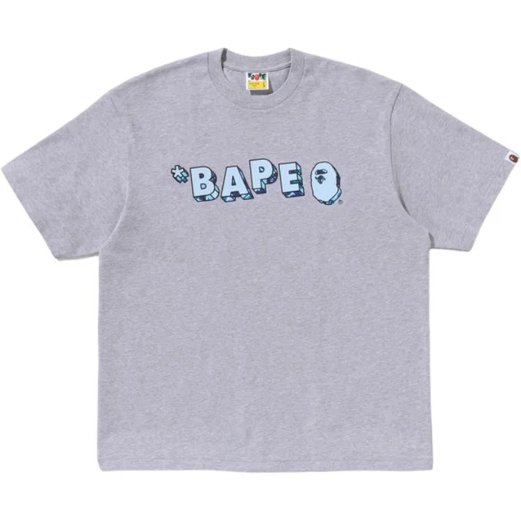 Детская футболка с камуфляжным принтом A BATHING APE, Gray