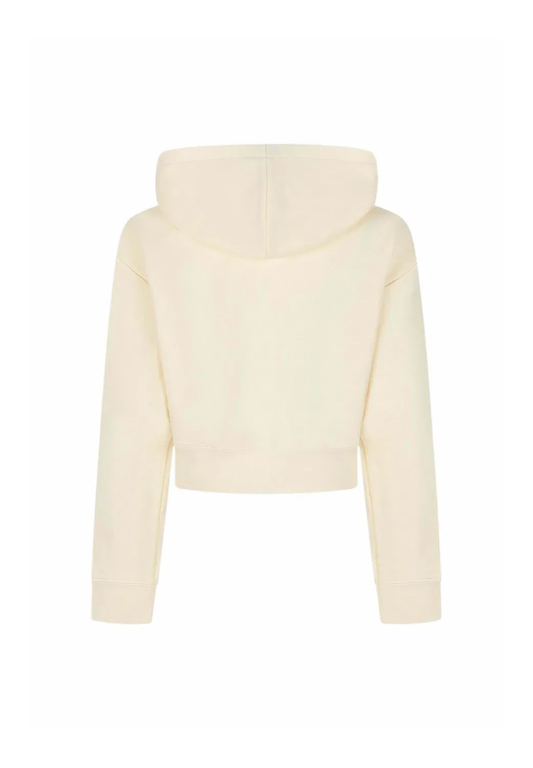 Felpa crop cappuccio ess short graphic fz col 88 - zip-up sweatshirt Puma, Beige — фото 2