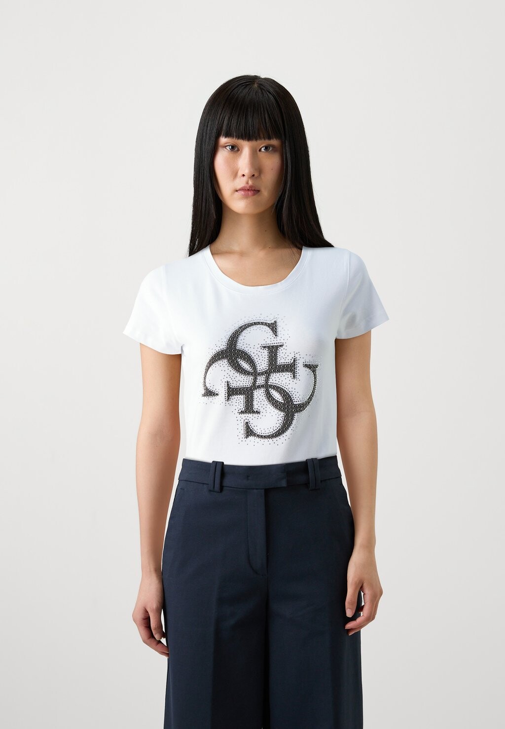 

Футболка с принтом 4G LOGO TEE Guess, белый