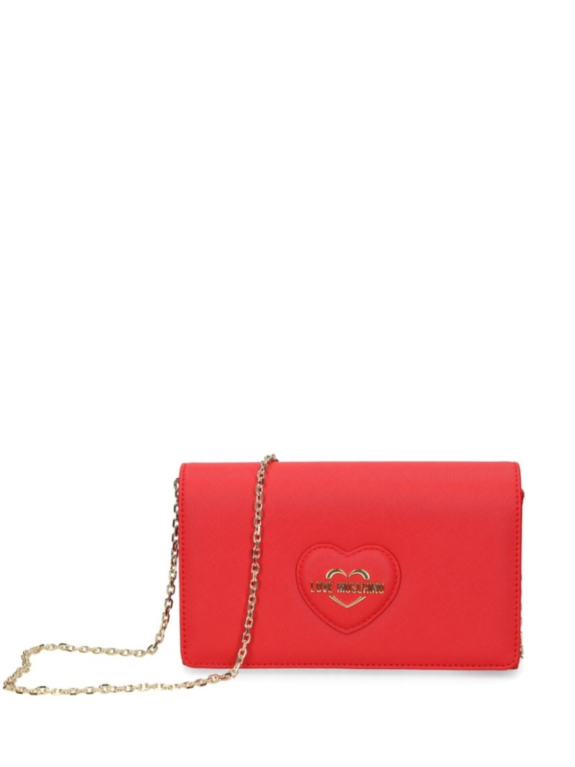 

Сумка через плечо Love Moschino с нашивкой-логотипом, красный