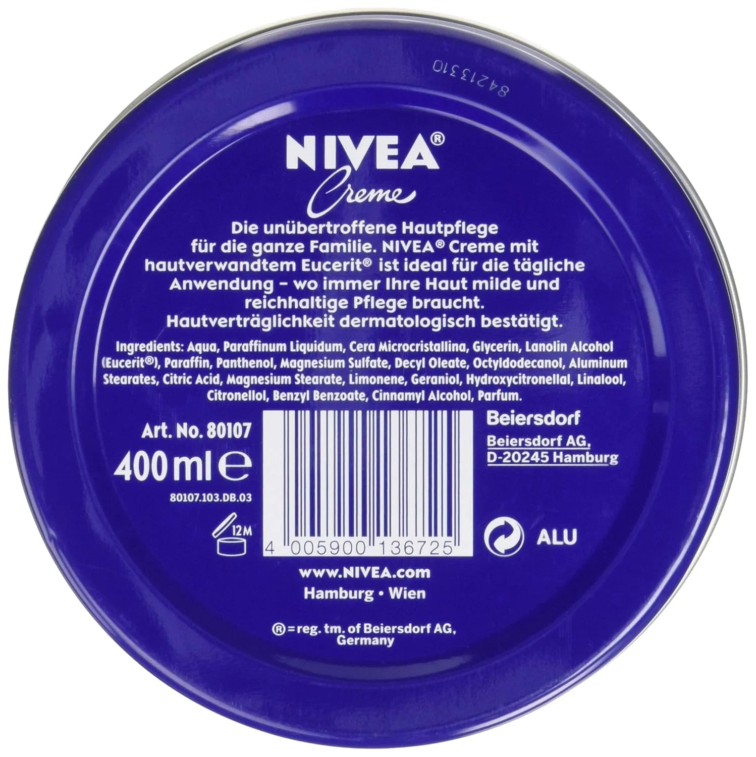 Крем для тела NIVEA Creme, 4x400 мл — фото 2