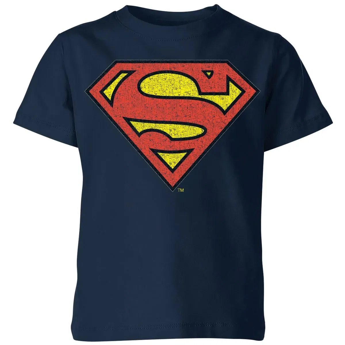 Детская футболка Superman Crackle Logo Zavvi, Navy