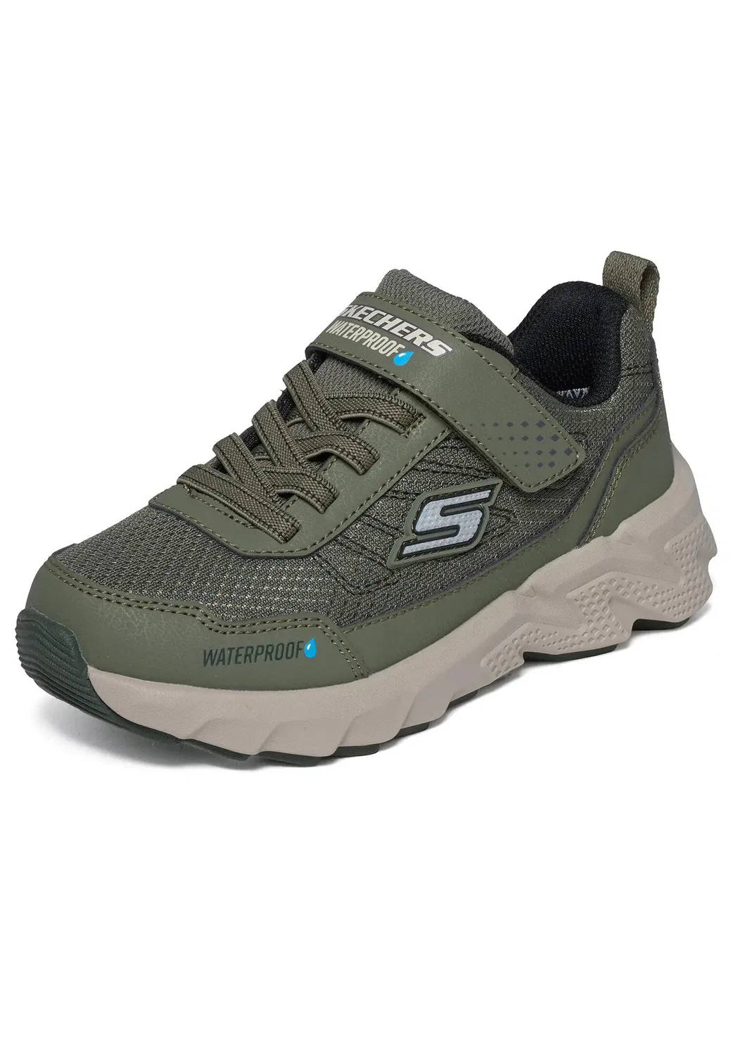 Детские кроссовки для мальчиков с водонепроницаемым верхом Elite Sport Tread - Aquavek Skechers, Grun — фото 2