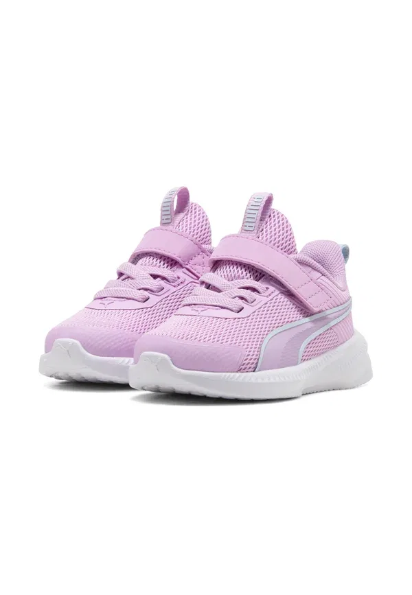 Кроссовки с застежкой-липучкой Flyer 4 Puma, Mauve Glow-Aqua Glow-White, белый/сиреневый/бирюзовый — фото 2