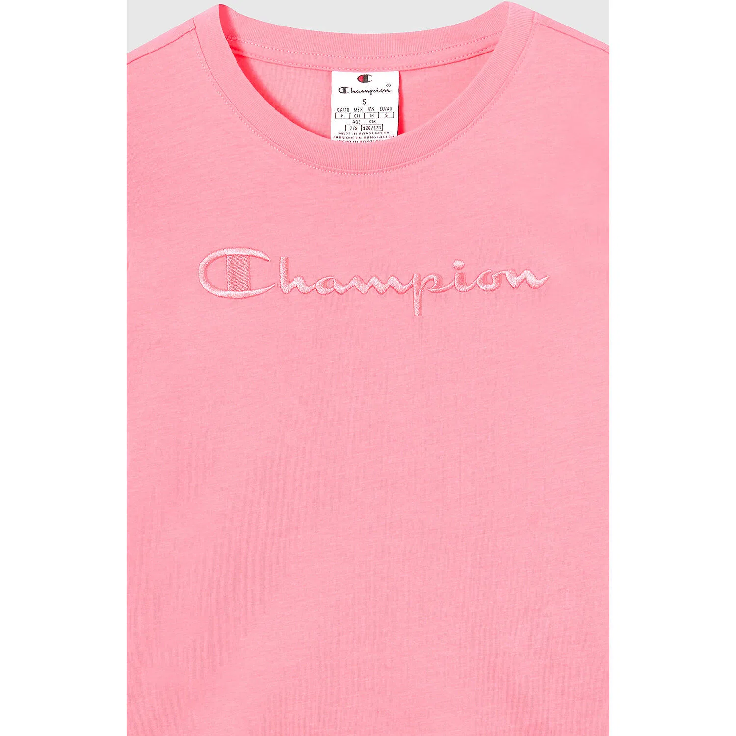 Детская футболка с принтом Kinder T-Shirt SS Tee Champion, Rosa — фото 4