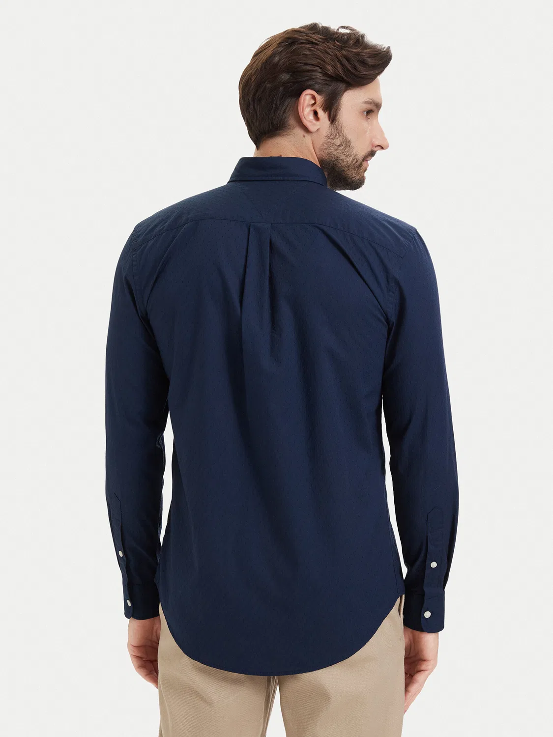 Мужская рубашка стандартного кроя Pop Small Tommy Hilfiger, темно-синий — фото 3