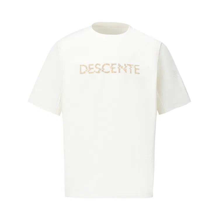 Детская футболка с круглым вырезом DESCENTE, Cream