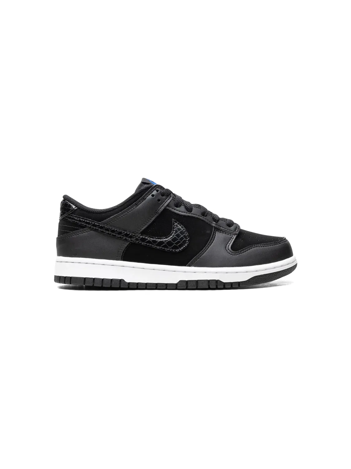 Кроссовки Dunk Low SE Black Croc Nike Kids, черный — фото 2