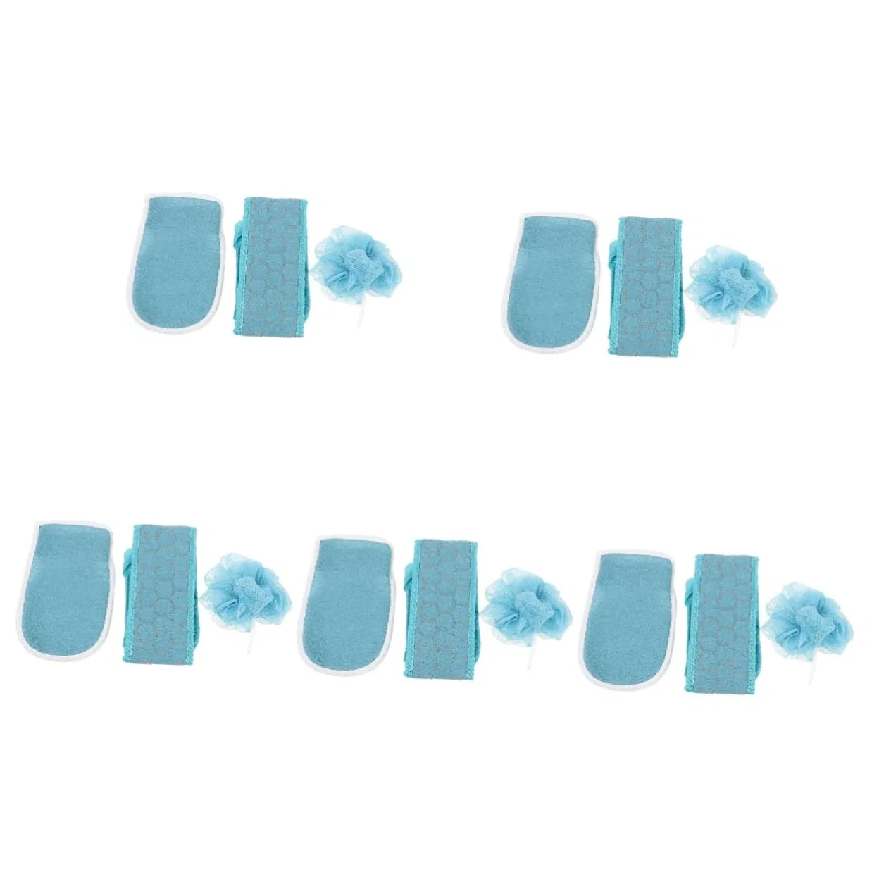 Эксфолиирующая мочалка-перчатка MAGICLULU, 15 шт, Sky Blue