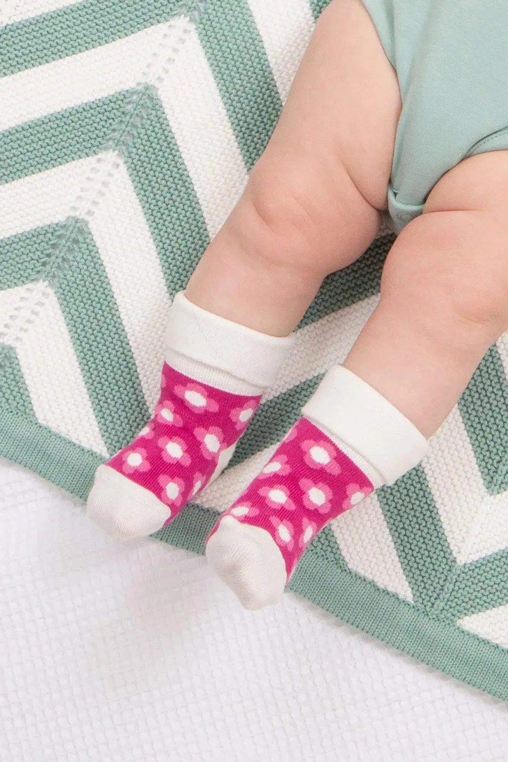 Детские органические хлопковые носки Baby Flowerful, Kite, Multi — фото 2