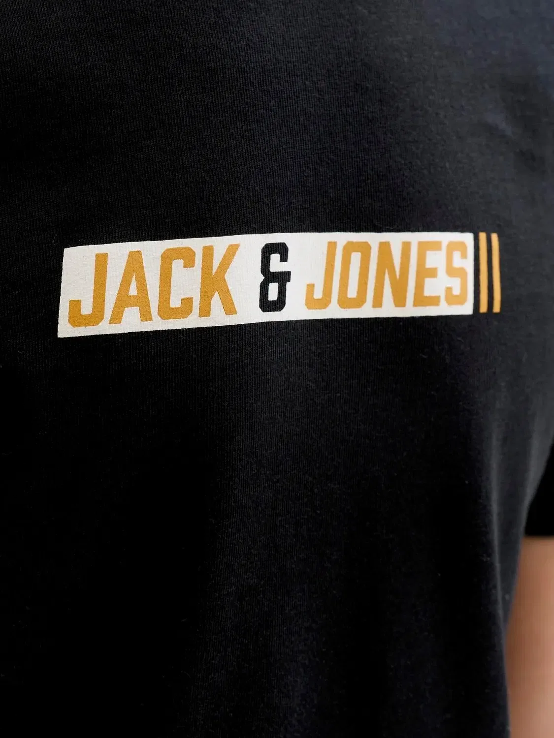 Футболка базовые с круглым вырезом комплект из 3 футболок Jjmunk Jack & Jones Junior, черный — фото 2