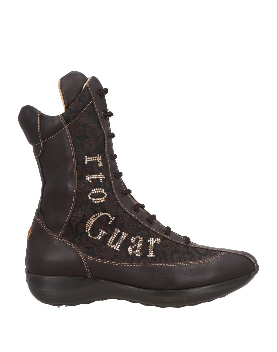 Детские ботинки на шнуровке Leather Alberto Guardiani, темно-коричневый