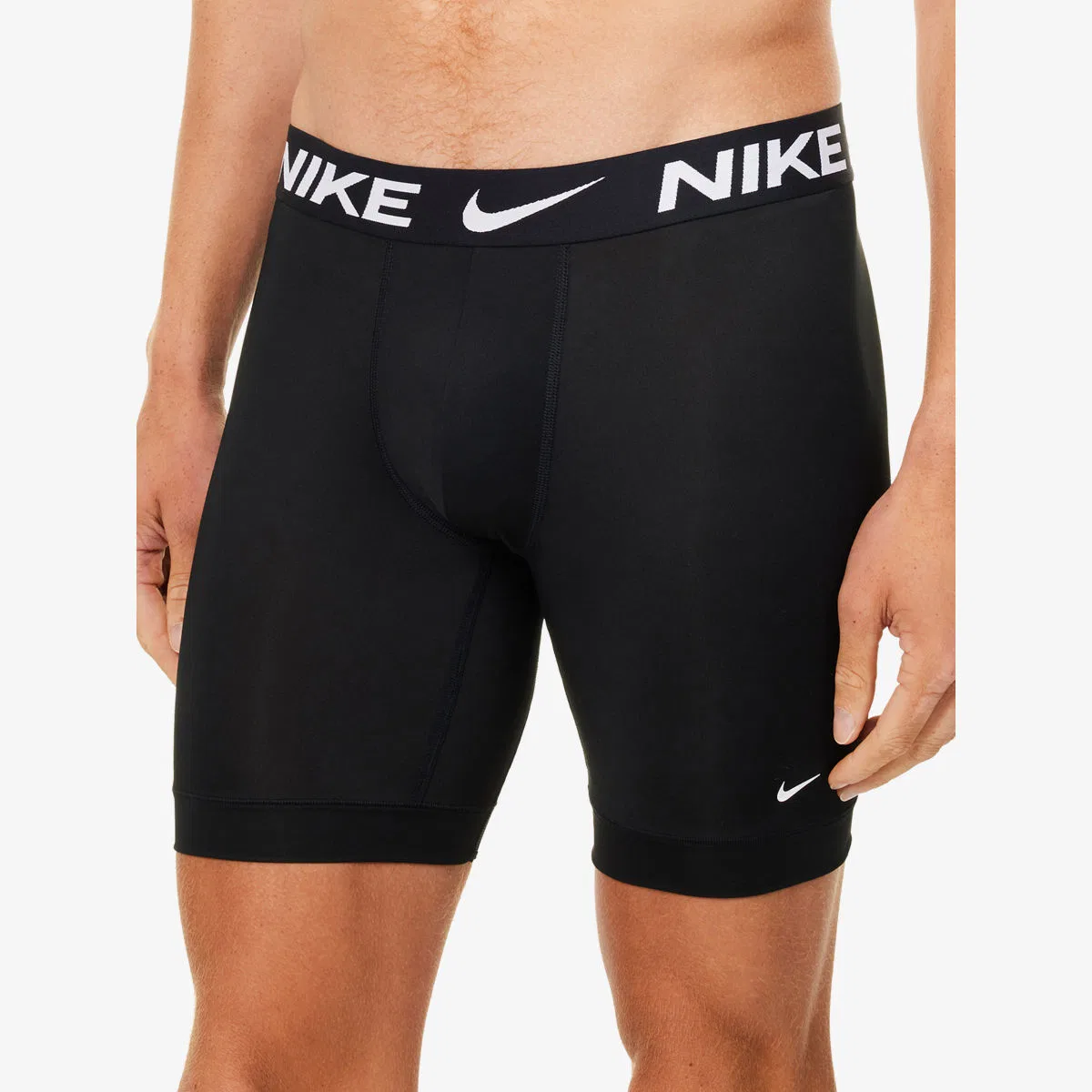 Комплект из трех длинных боксерских трусов Dri fit из эластичного трикотажа Nike, черный — фото 4