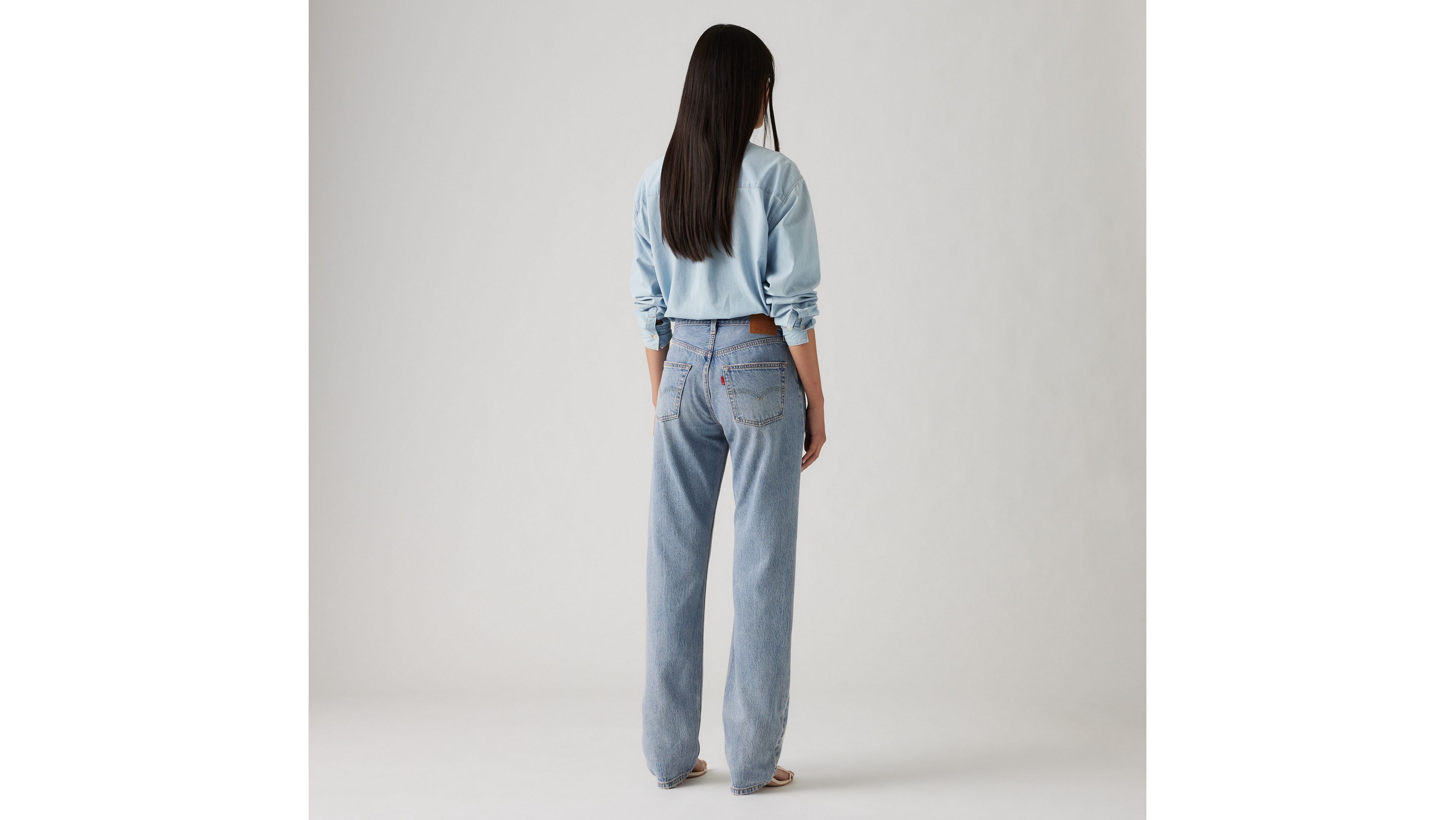 Легкие женские джинсы 501 90-х годов Levi's, цвет Fun Flare - Medium Wash — фото 3