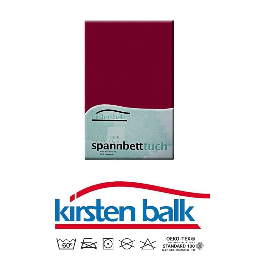 

Фирменная махровая простыня KIRSTEN BALK 180-200 x 210-220см - Bordeaux