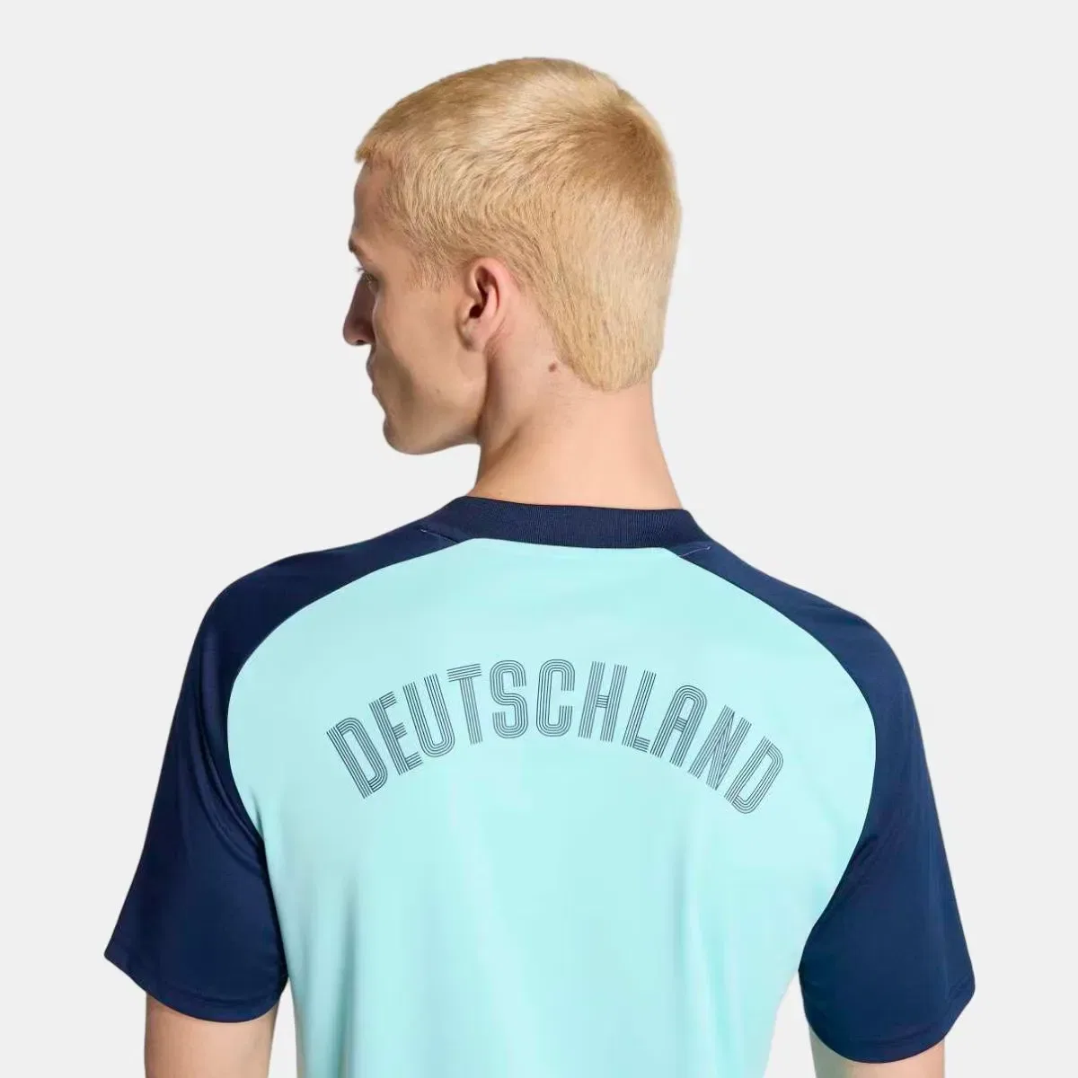 Мужская футболка с принтом Alemania Mundial 2026 Pre Match adidas, Azul — фото 3