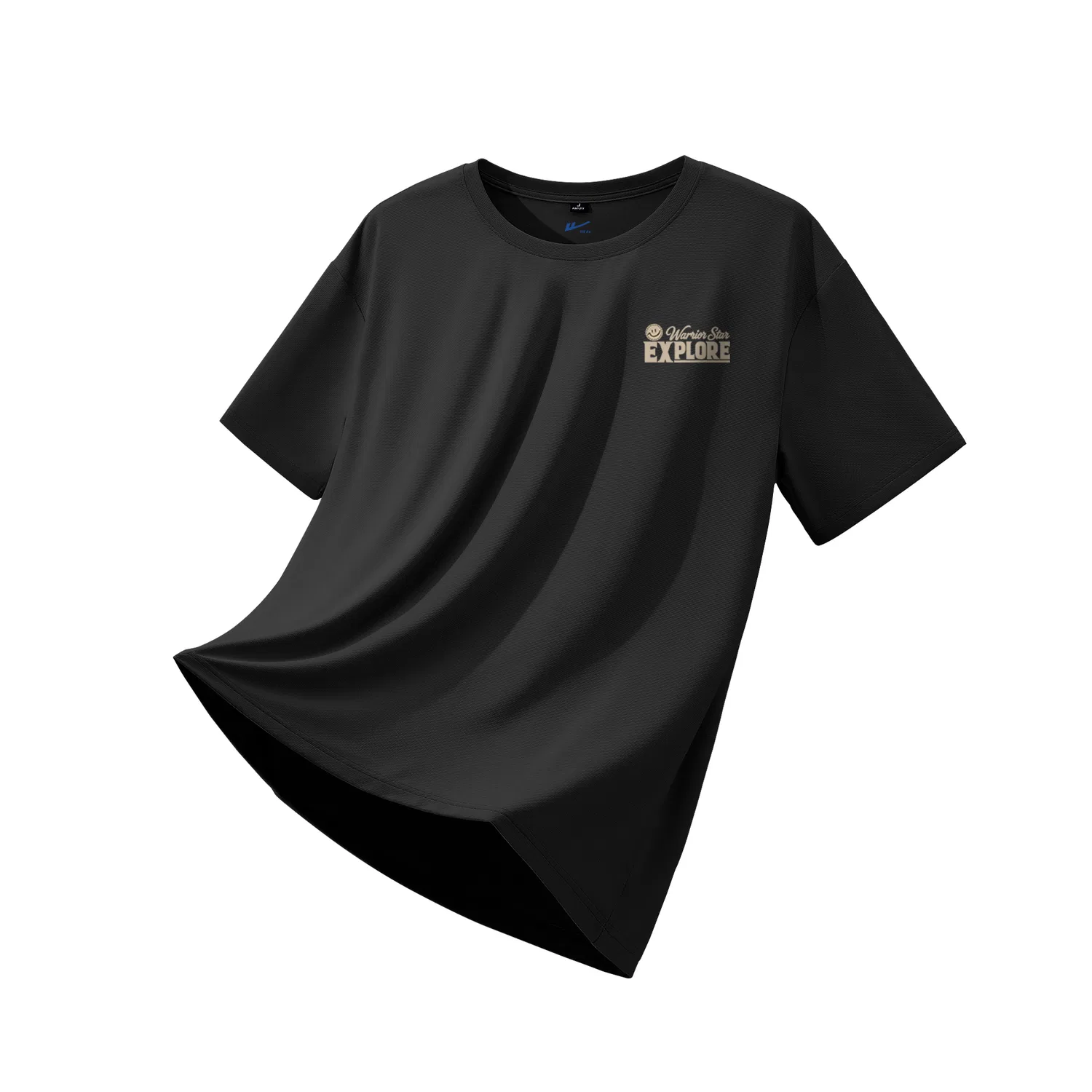 Футболка детская с круглым вырезом Ice Silk Sun Protection Black WARRIOR