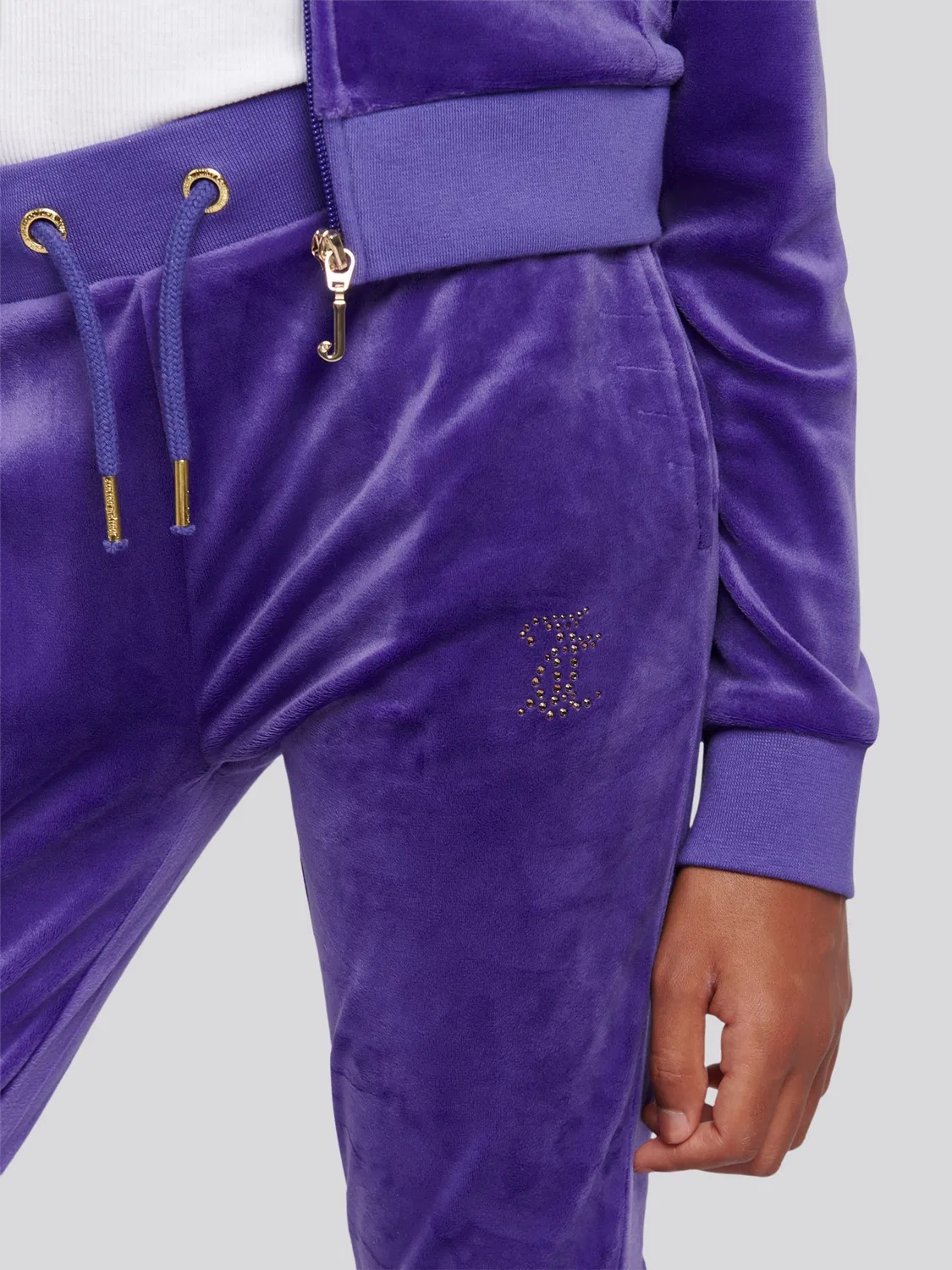 Джоггеры с пайетками Juicy Couture, синие — фото 3