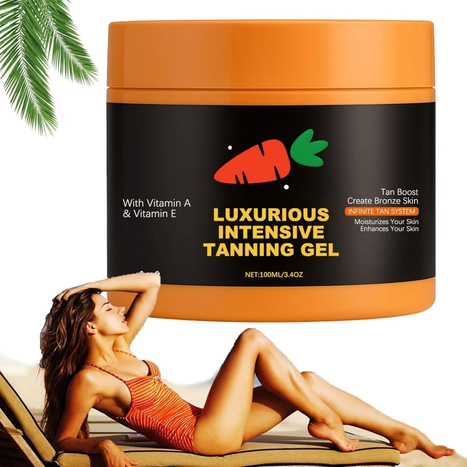 Лосьон для загара, ускоритель, Carrot, 100 г Generisch