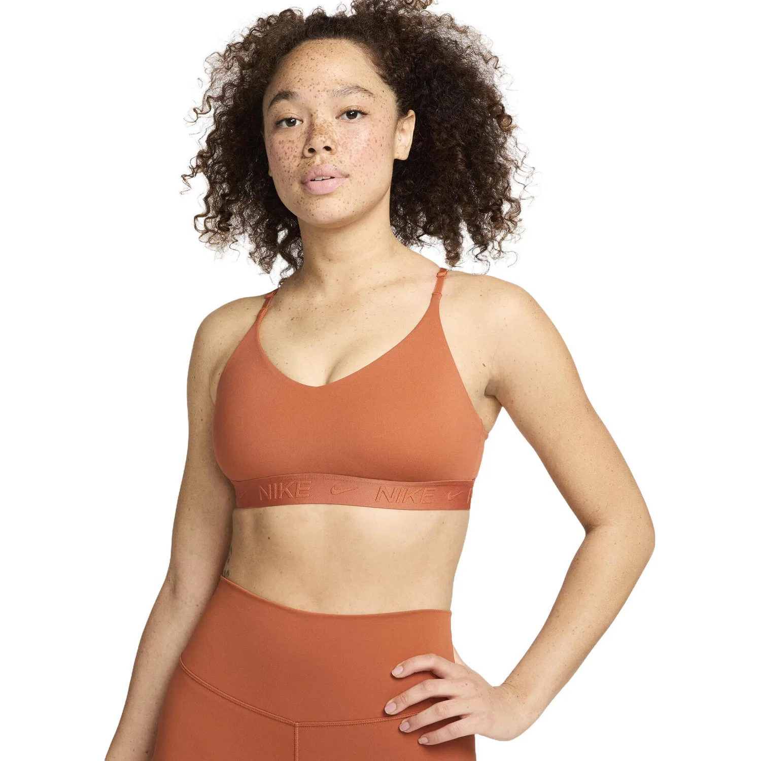 Женский спортивный бюстгальтер Nike Indy Light-Support, Orange