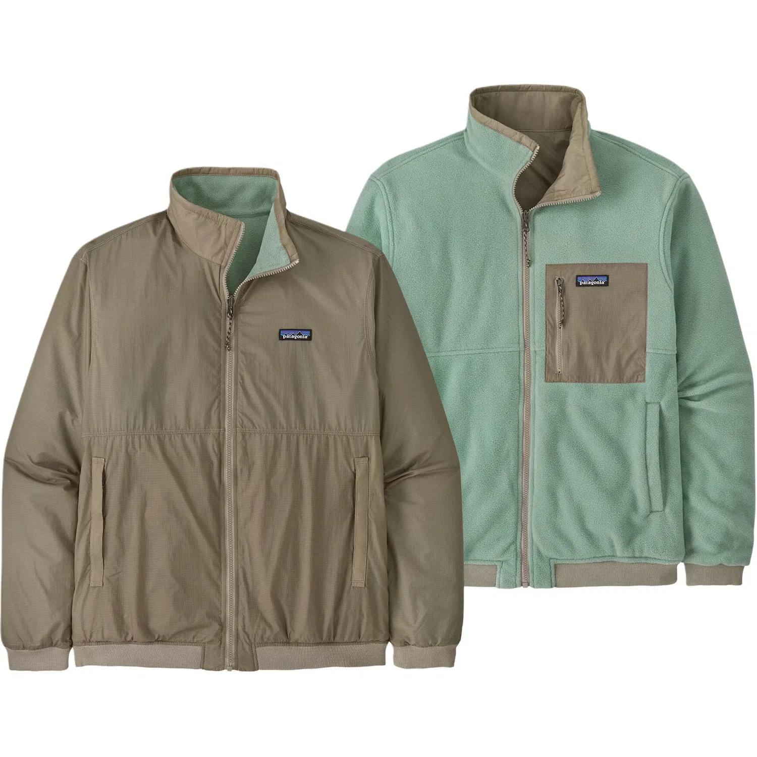 Мужское флисовое пальто Patagonia, Seabird Gray/SBDY