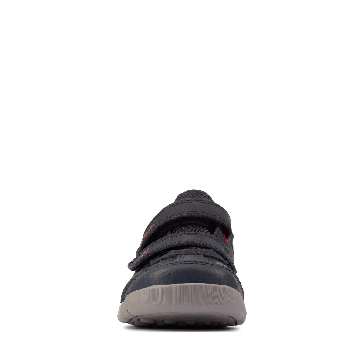 Clarks Детские кожаные кроссовки Rex Play Navy/Red Leather, Blue — фото 3