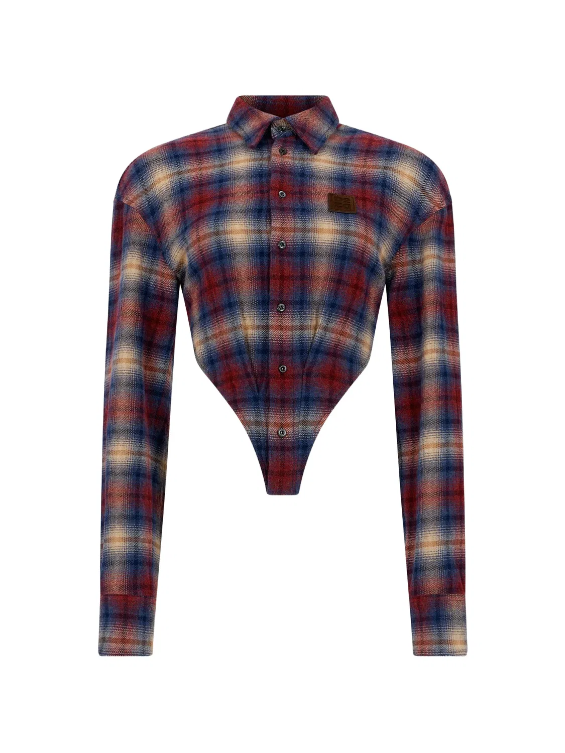 Рубашка с глубоким вырезом, красная DSQUARED2, красный