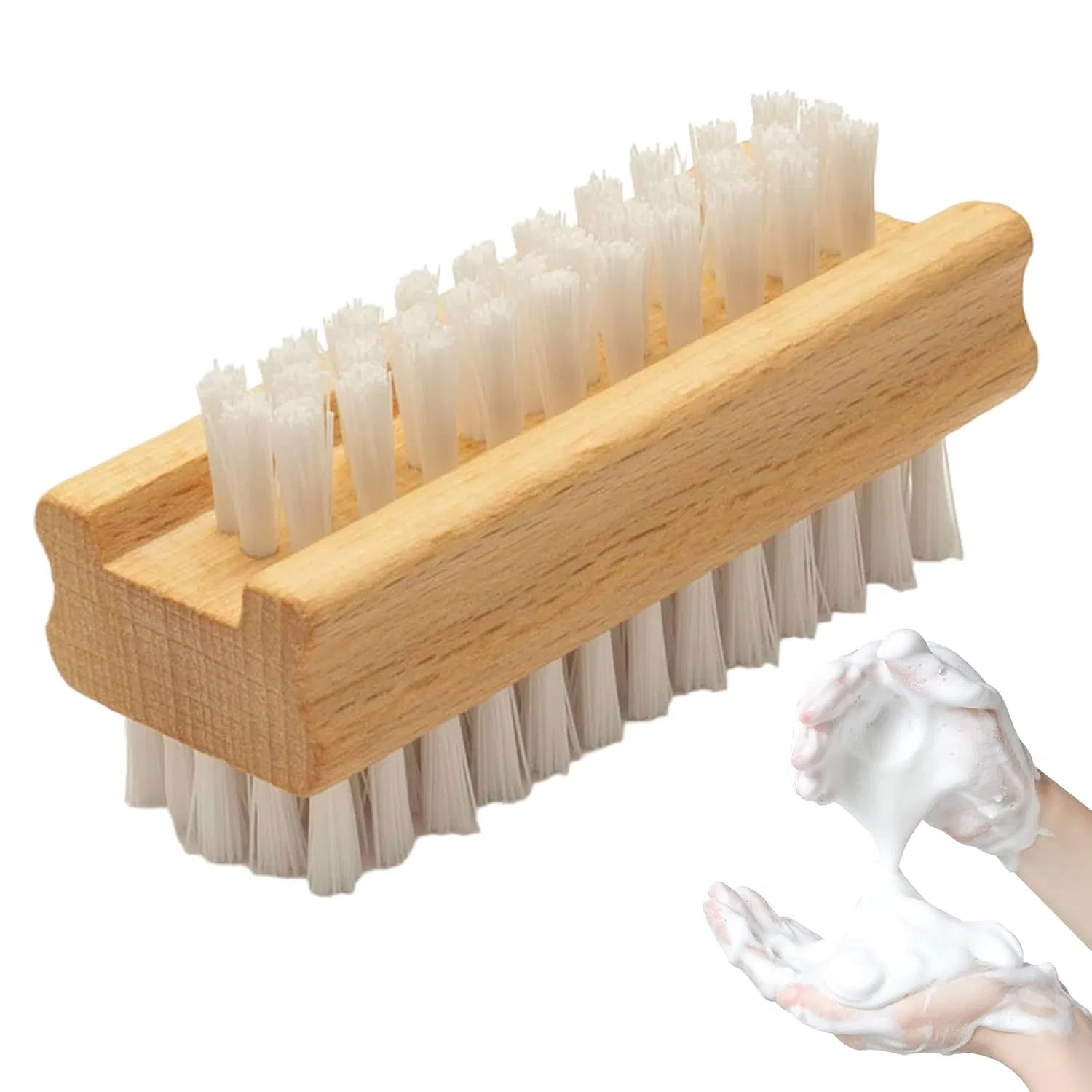 Двусторонняя щетка для ногтей, Stibtmr, 9.5x3.5x4.5 см
