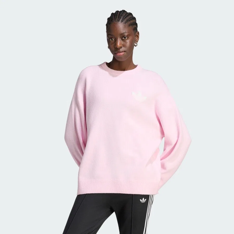 Свитер ADIDAS ORIGINALS розового цвета — фото 2