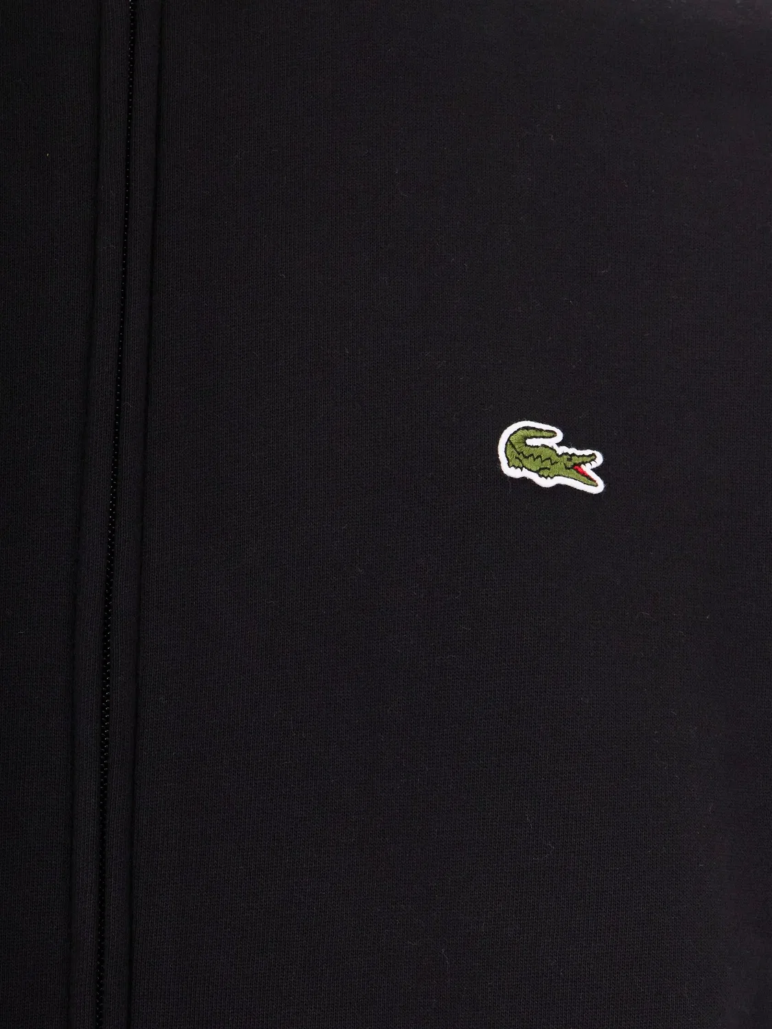 Флисовая толстовка на молнии Lacoste, черный — фото 3