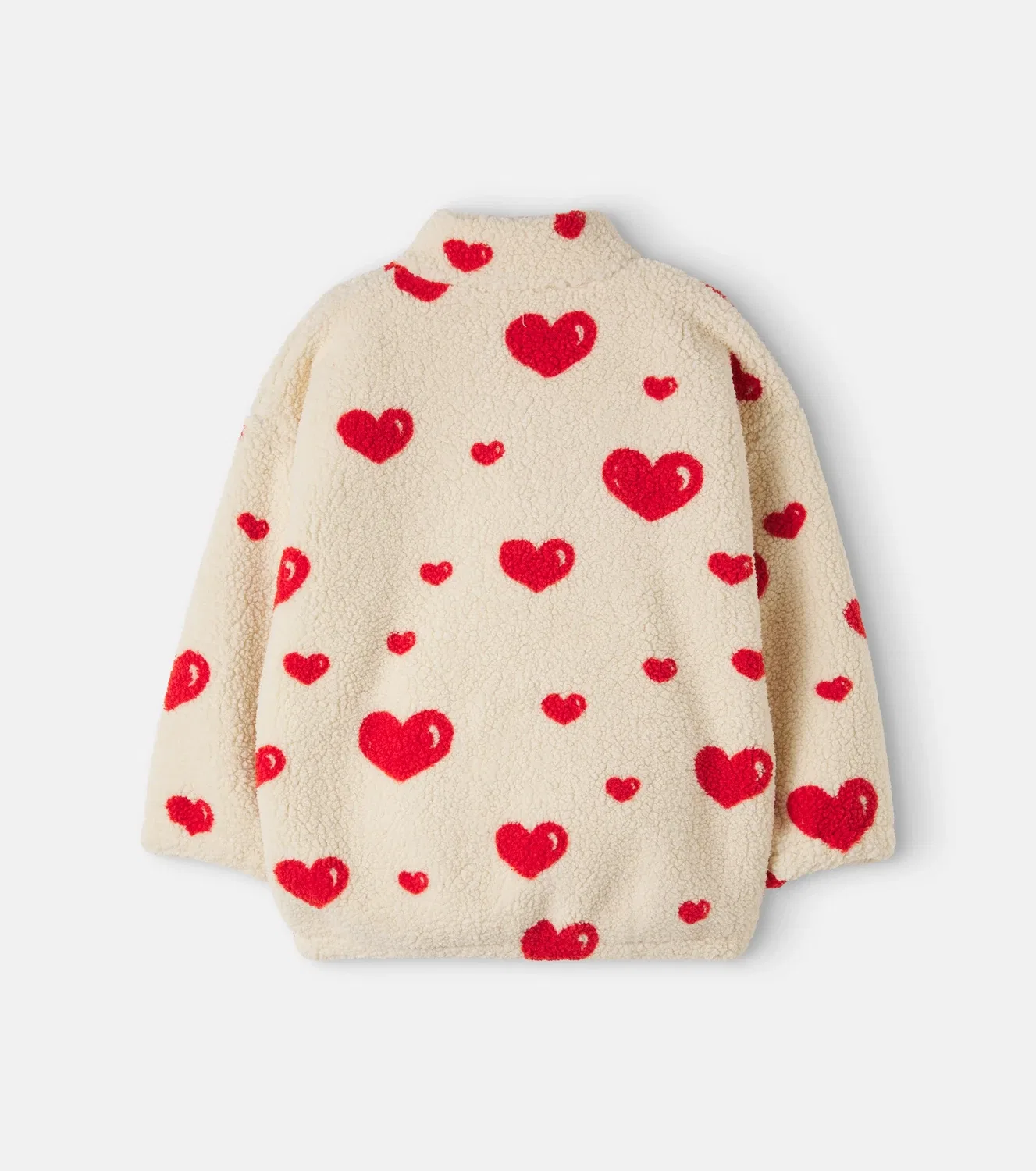 Легкая куртка из флиса с принтом Coeur Amour Konges Sløjd, бежевый — фото 3