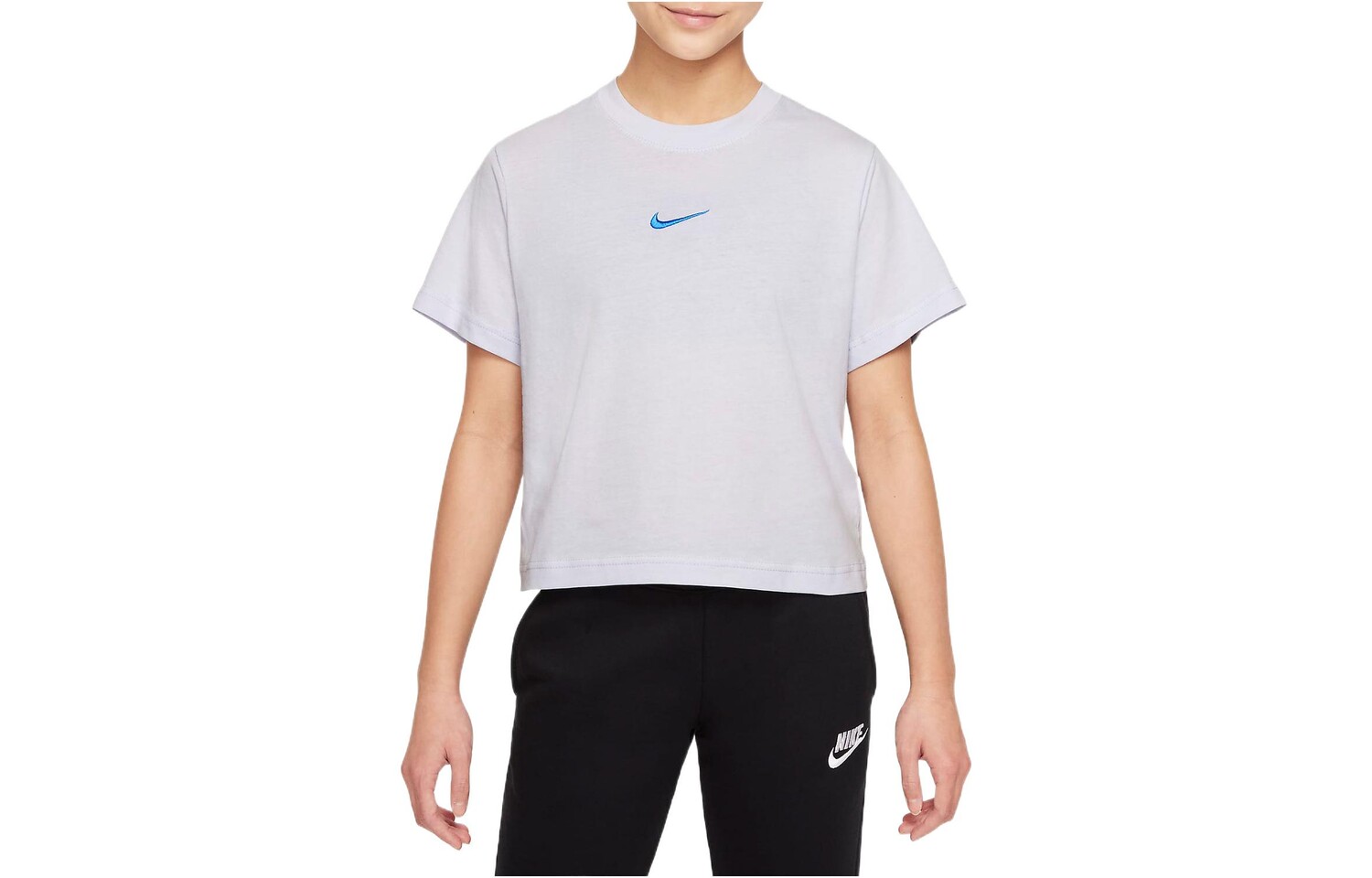 

Детская футболка Nike, белый/синий