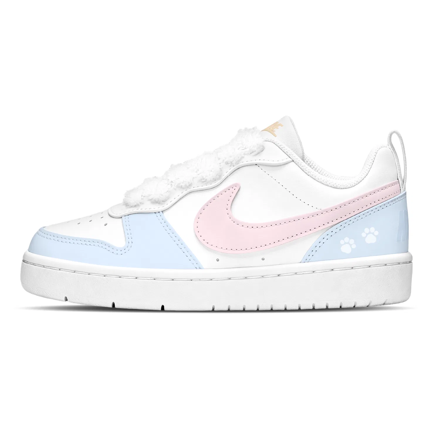 Детские скейтборд-кроссовки с низким верхом Blue Pink Nike — фото 3