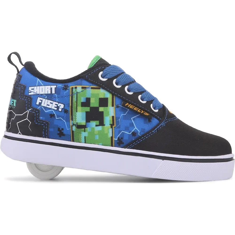 Детские скейт-кроссовки Minecraft Pro 20 Heelys, Black/Blue Minecraft — фото 2