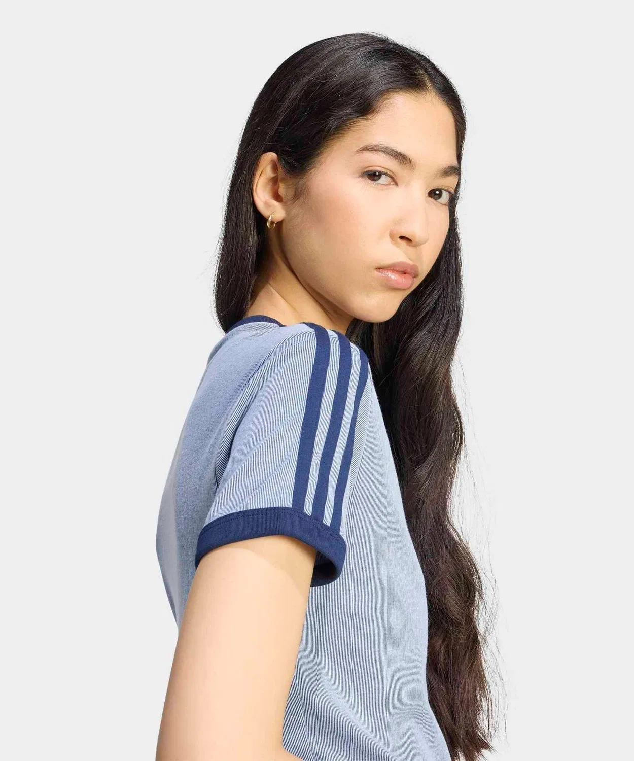 Женская футболка с длинным рукавомHeather 3S Kali Adidas, Blue — фото 4