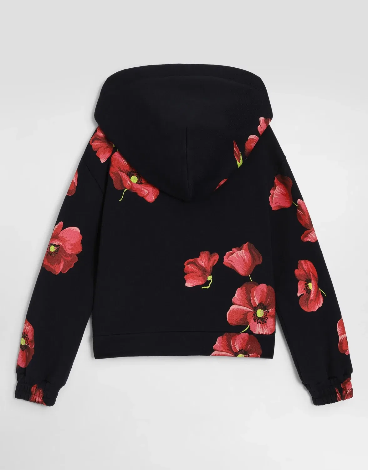 Хлопковая толстовка с маками Dolce&Gabbana, черный — фото 2
